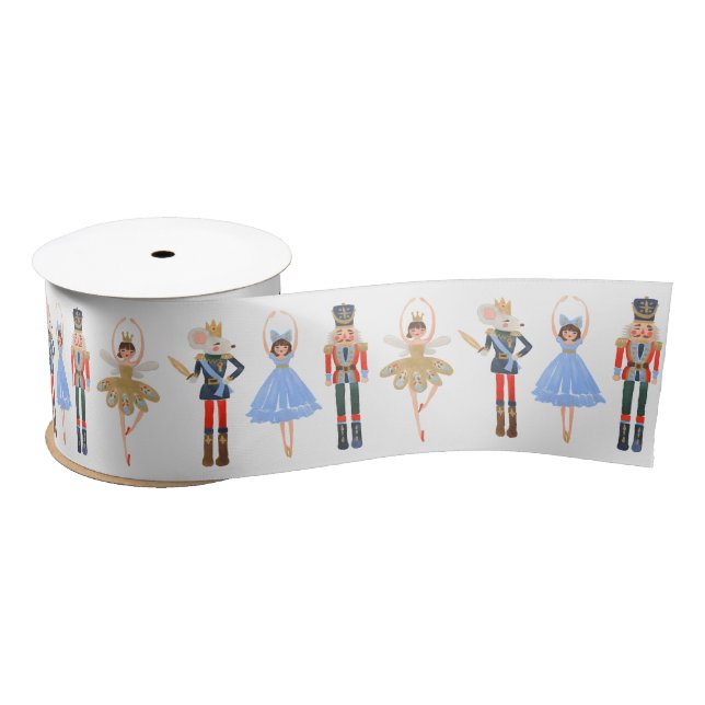 Christmas Nutcracker 1WH1 Satin Ribbon (Spool)