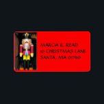 CHRISTMAS  NUTCRACKER, ADDRESS LABEL, LABEL<br><div class="desc">NUTCRACKER ADDRESS LABEL</div>