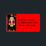 CHRISTMAS  NUTCRACKER, ADDRESS LABEL, LABEL<br><div class="desc">NUTCRACKER ADDRESS LABEL</div>