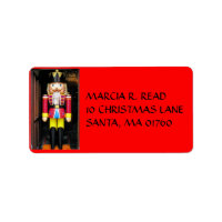 CHRISTMAS NUTCRACKER, ADDRESS LABEL,
