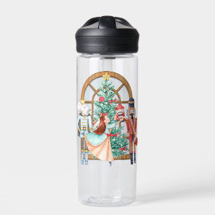 Christmas Nutcracker Ballerina Mouse King Water Bottle