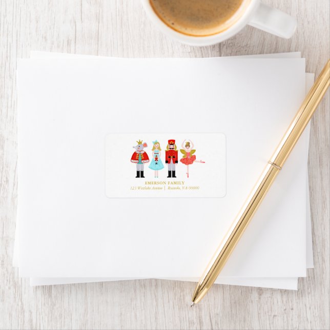 Christmas Nutcracker Ballet Characters Label (Insitu)
