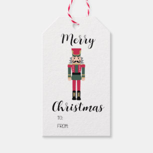 Christmas Nutcracker Ballet Illustration Gift Tag