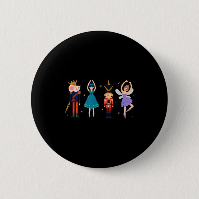 Christmas Nutcracker Ballet - Nutcracker  2 Inch Round Button (Front)
