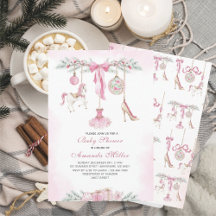 Christmas Nutcracker Ballet Pink watercolor baby s