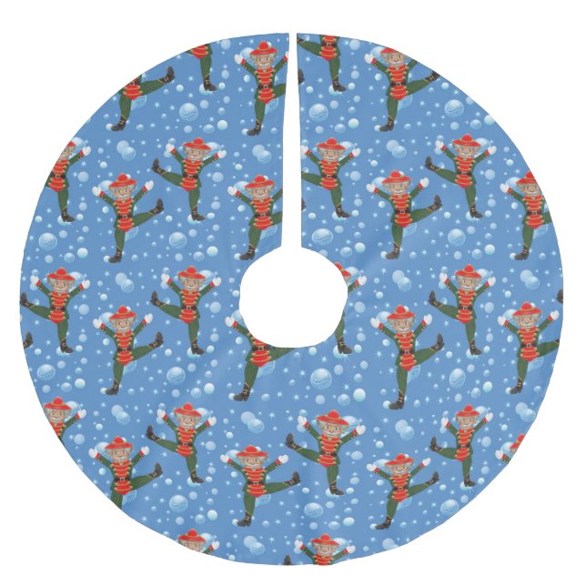 Christmas Nutcracker Ballet Soldier Tree Skirt (Front)