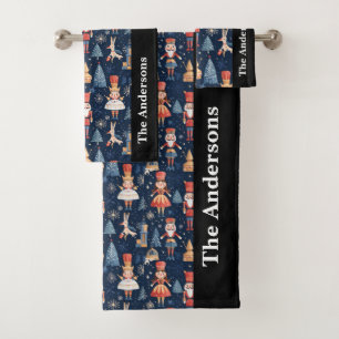 Christmas Nutcracker Bath Towel Set
