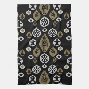 Christmas Nutcracker Baubles Kitchen Towel