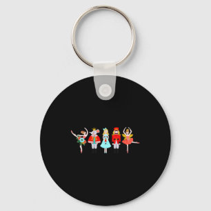 Christmas Nutcracker Character Illustrations Keychain
