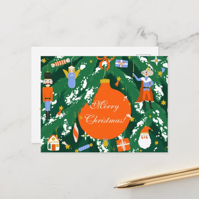 Christmas Nutcracker Characters Postcard (Front/Back In Situ)