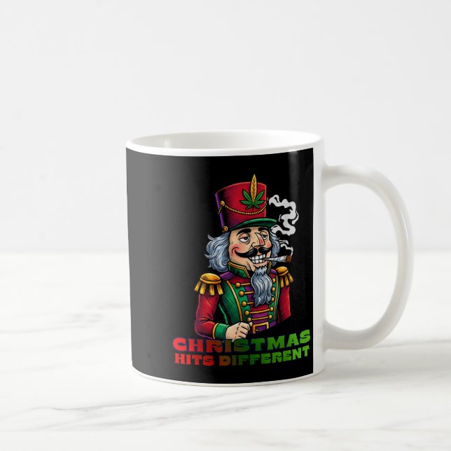 Christmas Nutcracker Christmas Hits Different  Coffee Mug (Right)