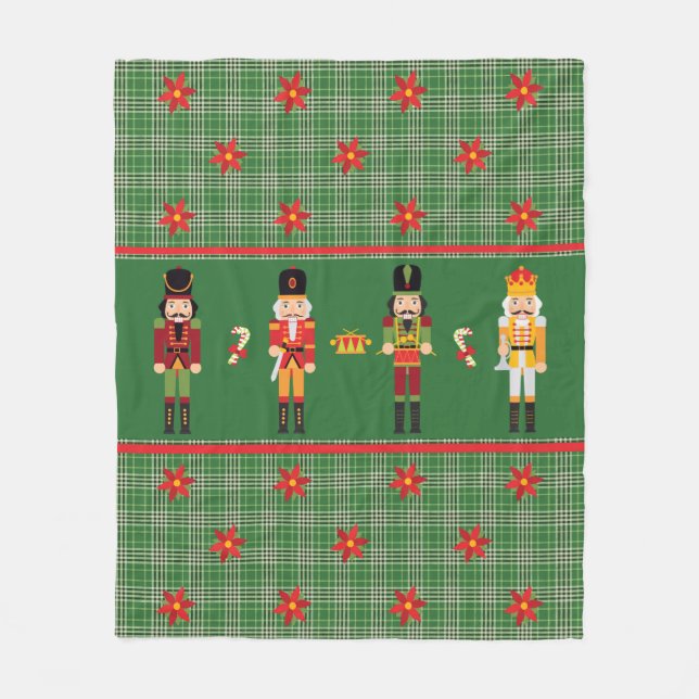 Christmas Nutcracker Fleece Blanket (Front)