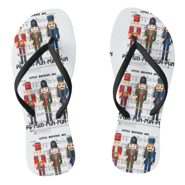 Christmas Nutcracker Flip Flops (Footbed)