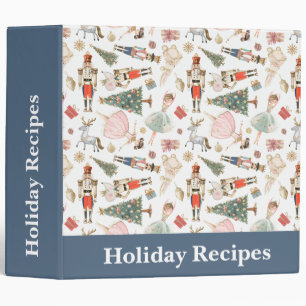 Christmas Nutcracker Holiday Recipes Binder