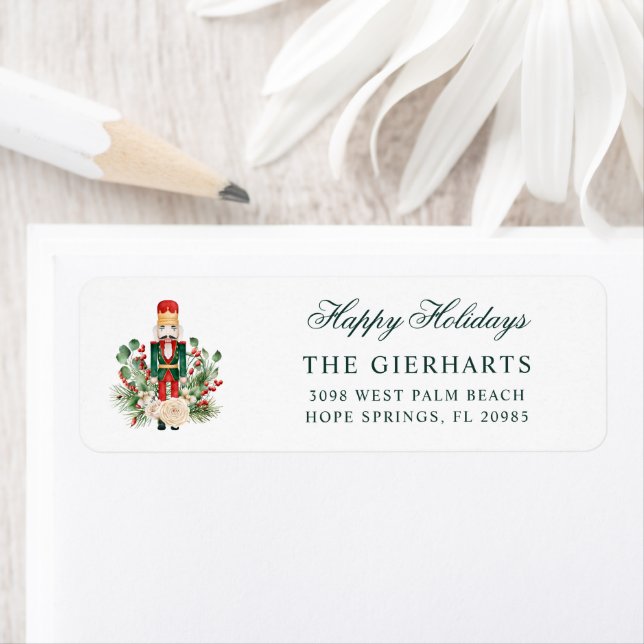 Christmas Nutcracker Holidays Return Address (Insitu)