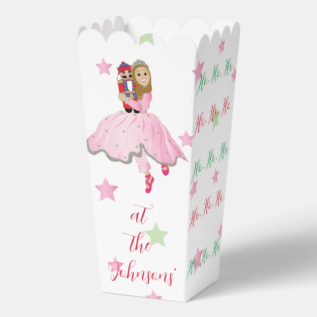 Christmas Nutcracker Lt Brown Favour Boxes (Front)