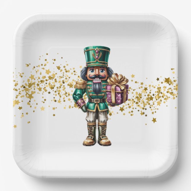 Christmas Nutcracker  Paper Plate (Front)