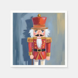 Christmas Nutcracker   Red Soldier Watercolor Napkin
