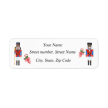 Christmas Nutcracker return Address label