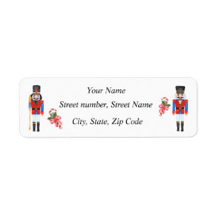Christmas Nutcracker return Address label