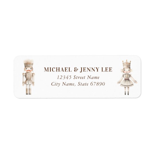 Christmas Nutcracker Return Address Labels (Front)