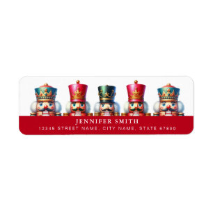 Christmas Nutcracker Return Address Labels