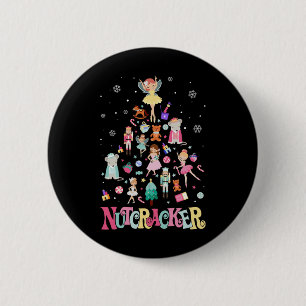 Christmas Nutcracker Squad Ballet Dance Matching F 2 Inch Round Button