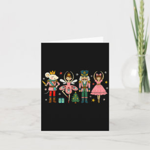 Christmas Nutcracker Squad Ballet Dance Women Kid Card