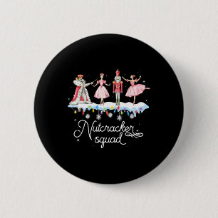 Christmas Nutcracker Squad Ballet Dance Women Kids 2 Inch Round Button
