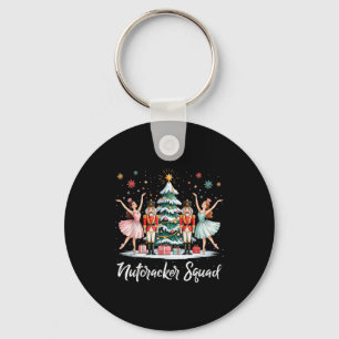 Christmas Nutcracker Squad Ballet Dance Women Kids Keychain