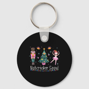 Christmas Nutcracker Squad Ballet Dance Women Kids Keychain