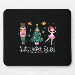 Christmas Nutcracker Squad Ballet Dance Women Kids Mouse Pad