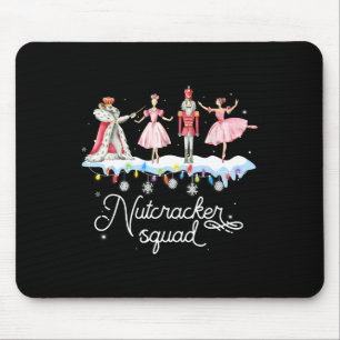 Christmas Nutcracker Squad Ballet Dance Women Kids Mouse Pad