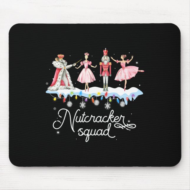 Christmas Nutcracker Squad Ballet Dance Women Kids Mouse Pad (Front)