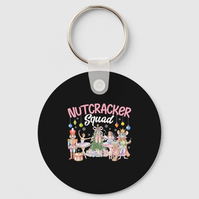Christmas Nutcracker Squad Ballet Family Matching  Keychain (Front)