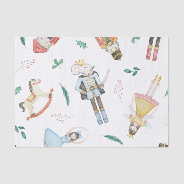 Christmas Nutcracker Suite Wrapping Paper (Front)