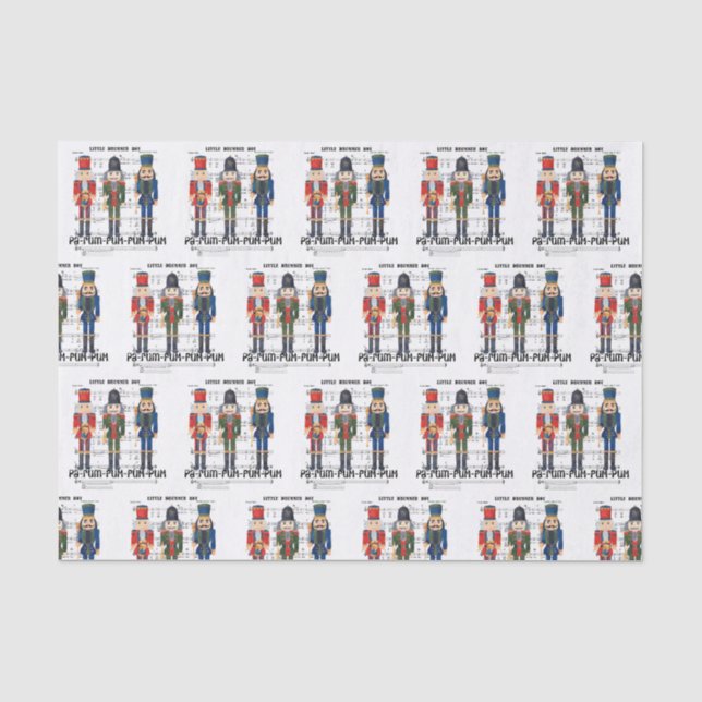 Christmas Nutcracker Tissue Paper (Front)