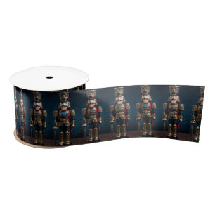 Christmas Nutcracker Toy Soldier Satin Ribbon