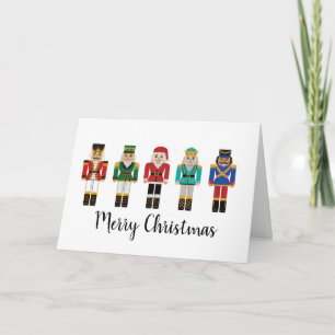 Christmas Nutcracker Toy Soldiers Holiday Card