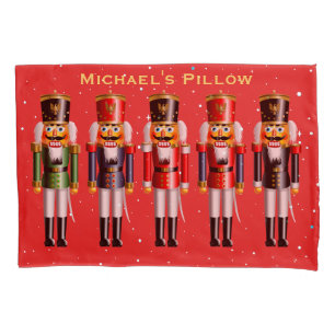 Christmas Nutcracker Toy Soldiers Pillowcase