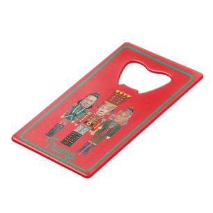 Christmas Nutcracker Trump Kennedy Musk Credit Card Bottle Opener