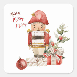 Christmas Nutcracker Watercolor Stickers