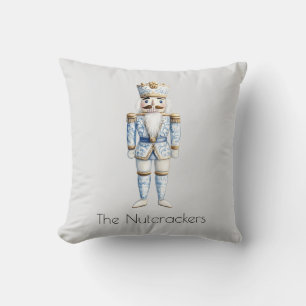 Christmas Nutcracker Watercolor Throw Pillow