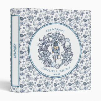 Christmas Nutcracker Wreath Wedding Photo Album Binder