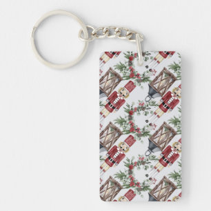 Christmas nutcrackers and lanterns keychain