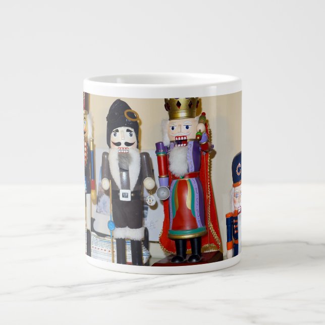 Christmas Nutcrackers Large Coffee Mug (Front)