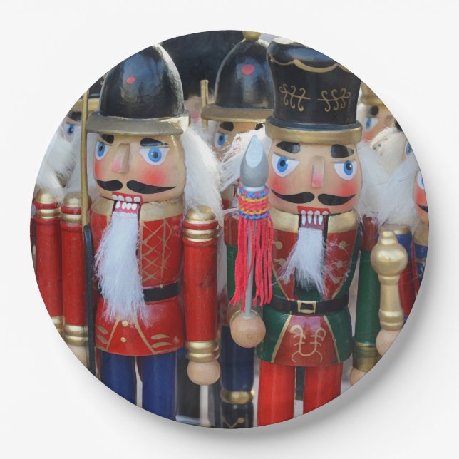 Christmas nutcrackers paper plate (Front)