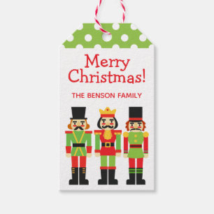 Christmas Nutcrackers Personalized Gift Tags
