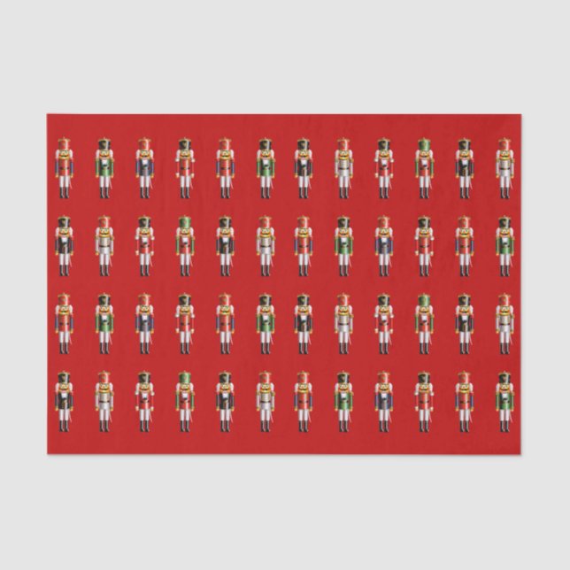 Christmas Nutcrackers Tissue Paper (Front)