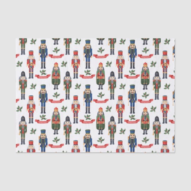 Christmas Nutcrackers Tissue Paper (Front)